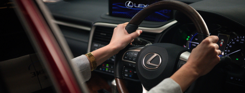 Lady Driving Lexus Encore