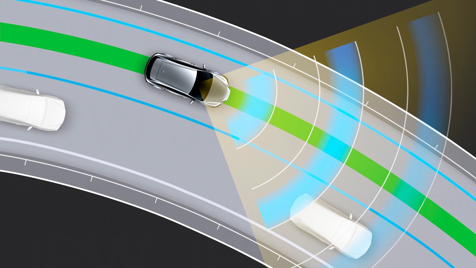 Lane Trace Assist animation.