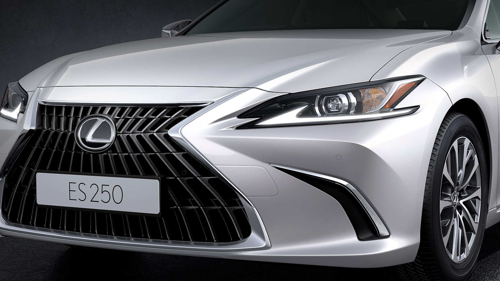 Exterior of the 2021 Lexus ES 300h Sports Luxury.