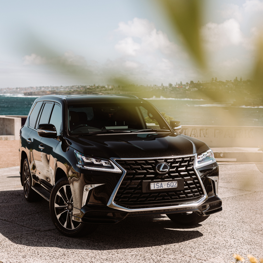 Front of 2021 Lexus LX 570 S