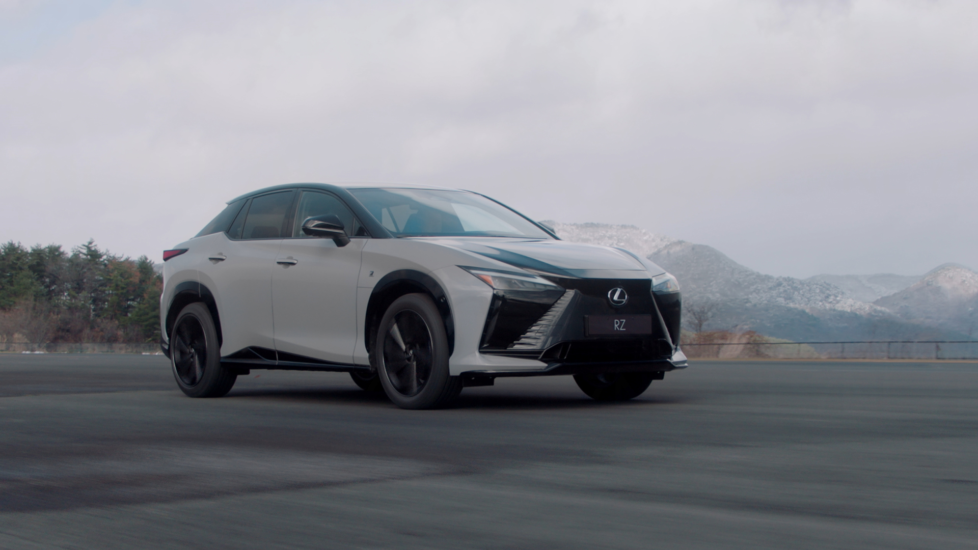 Lexus RZ. Prototype vehicle shown. Not available for purchase.